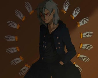 Mein Held Academia Print - Tomura Shigaraki