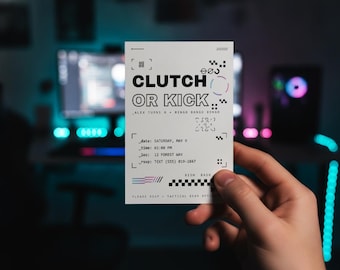 Tactical Ops Gaming Birthday Invitation | Editable Canva Template (5 Designs)