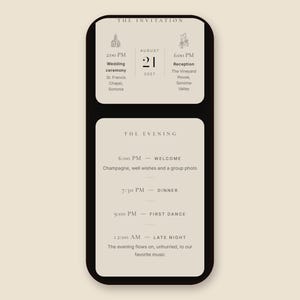 Photo Wedding Invitation Website | Interactive Digital Invite with RSVP, Countdown | Your Portrait Full Screen, Modern image 4