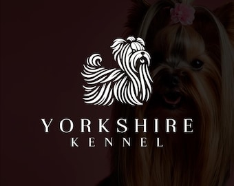 Individuelles Logo-Design für Hundezuchtbetriebe, minimalistisches Logo für Hundezüchter, Linienzeichnungen für die Markenbildung von Tierunternehmen, personalisiertes Hunde-Logo mit allen Vektordateien