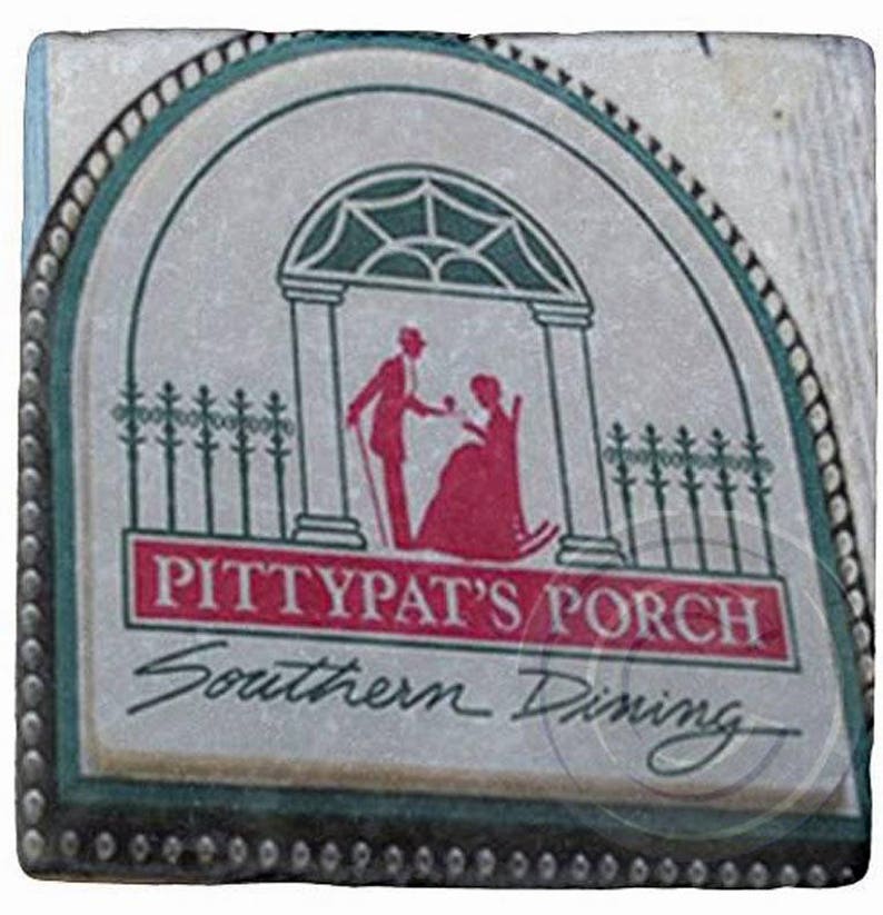 Pitty Pat's Porch Atlanta Landmark Marble Stone Coaster. Etsy