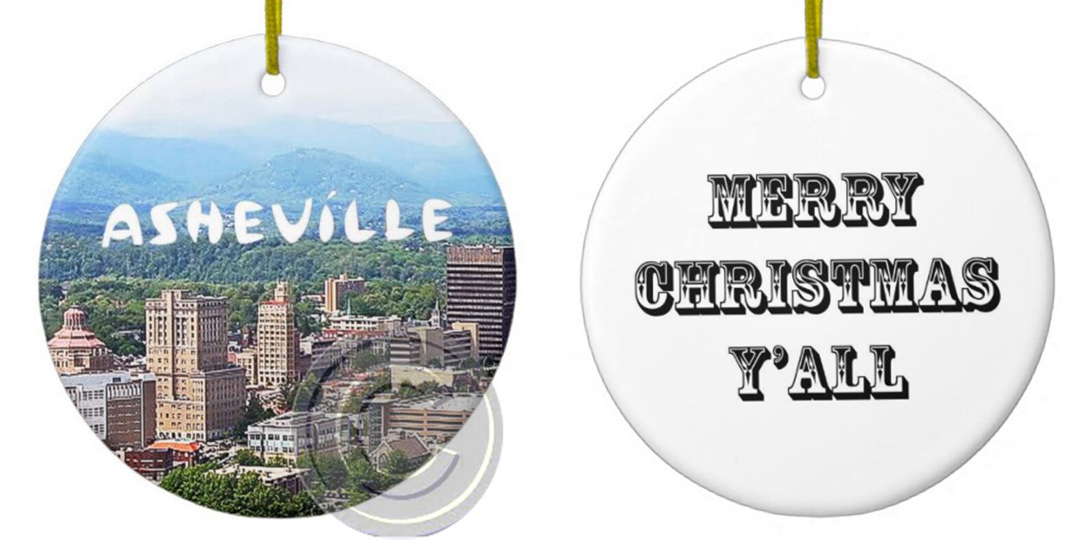 Asheville North Carolina Asheville Christmas Ornament | Etsy