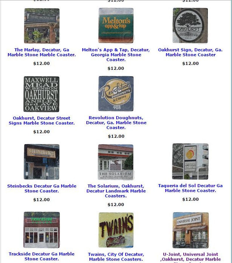 Universal Joint Decatur Landmark Marble Stone Etsy