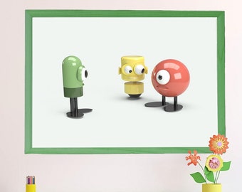 Monster Spielzeug Illustration Druck