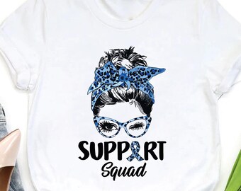 Diabetes Squad Women Shirt,Support Squad Diabetes Awareness Tshirt,Diabetic Mom Gift,Diabetes Warrior Messy Bun Shirt,Type 1 Type 2 Diabetes