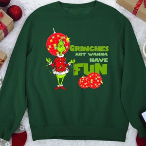 Grinches Sweater, Grinch in Tangled Christmas Lights Sweatshirt, Grinch Funny Shirt,Merry Grinchmas Shirt,Grinch Gift,Holiday Movies Sweater
