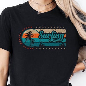 Summer California Shirt, Ocean Gift, California Beach Shirt, Santa Monica Beach Tee,Los Angeles Holiday Shirt,Surfing Tee,West Coast T-Shirt