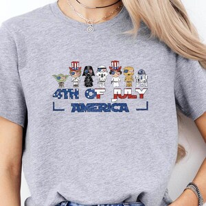 Star Wars Happy Independence Day 2025 Tee, Disney 4th of July Shirt, 4th of July America Star Wars Shirt, Funny Independence Day Shirt