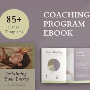 Ebook Template Canva Template For Wellness Coach Course Creator Ebook Workbook Template
