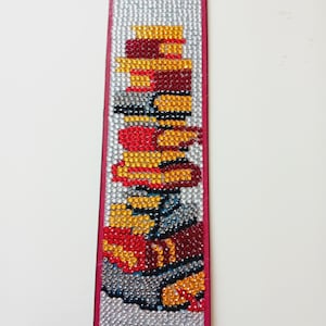Diamond Painting Eiffel Tower Bookmark – Handmade Parisian Bookmark, Sparkling Crystal Bookmark, Paris Gift for Book Lovers, Unique Bookmark