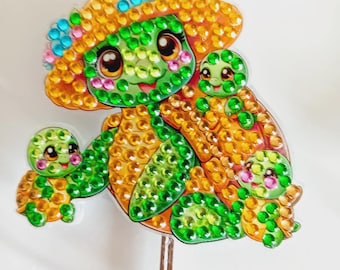 Sparkling Diamond Painting Animal Nature Lovers Design Beaded Wall Styling Handmade Hook Wildlife Wall Accent Unique Animal Interior Decors