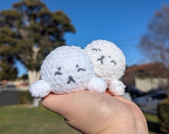 Love and Deepspace Zayne Snow Seal Crochet Plushie Keychain - Etsy