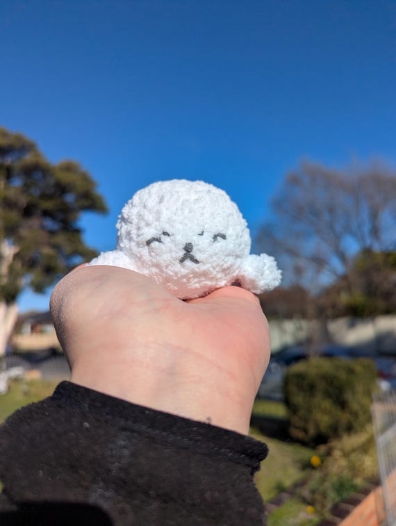 Love and Deepspace Zayne Snow Seal Crochet Plushie Keychain - Etsy