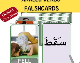 Arabische Past Verbs Karteikarten mit Englisch Übersetzung (Digitaler Download)