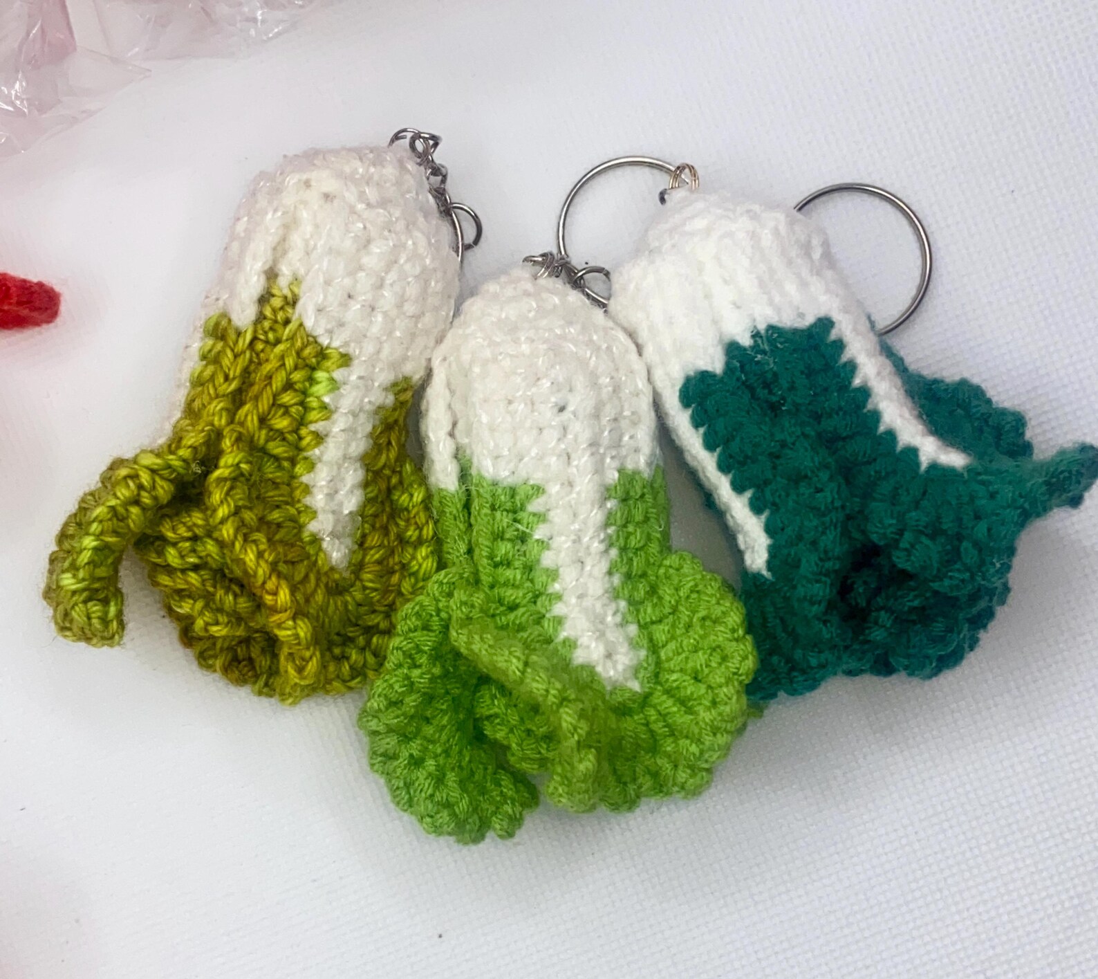 Cabbage Key Chain Handmade Crochet Cabbage Keychain - Cute Mini Chinese Cabbage Charm - Etsy
