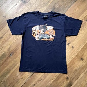 Vintage dark blue TECH DECK printed T-shirt Y2K / Child's Large or Women's Small