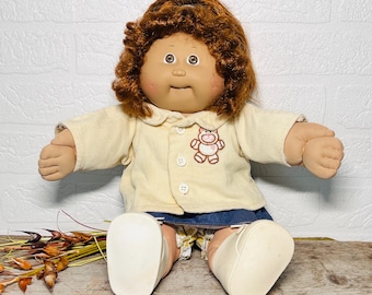 Muñeca Cabbage Patch Kids, 1986, pelirroja Cornsilk, un diente, Coleco vintage / Con ropa y zapatos en perfecto estado
