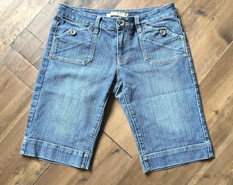 Vintage Y2K Miss Me Denim Jean Shorts Size 28 X 1 / 90s Shorts