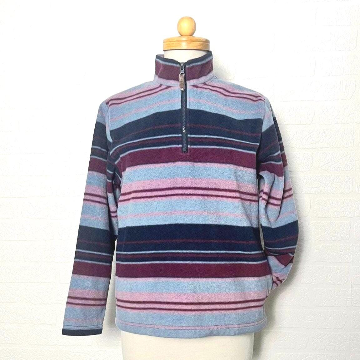 PULL POLAIRE RÉVERSIBLE homme vintage années 90 Marlboro illimité rouge à carreaux XL EUR 26,00