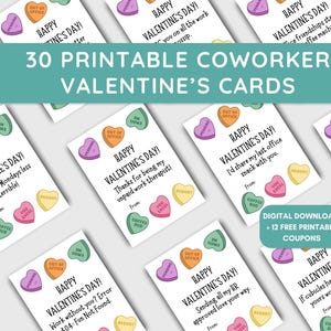 Cartes de Saint-Valentin drôles de collègue | de bureau pour la Saint-Valentin | Cartes pour lieu de travail et collègue | Meilleure amie au travail et Saint-Valentin des employés à imprimer