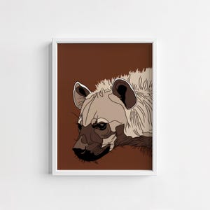 Hyena Digital Wall Art | Wild Animal Printable | Safari Decor