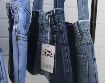 Vintage Denim Bag Purse - Washable