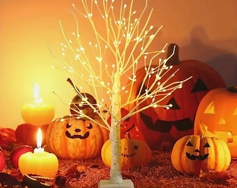 LED Birch Tree Lamp, Holiday Home Decor, Valentines Day Gift