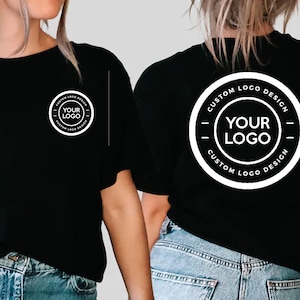 Custom Logo Shirts, Personalized Logo Shirt, Custom Design Shirt, Custom Text Shirt,Your Business Logo or Brand Logo T Shirt,Team Logo Shirt