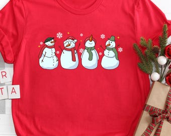 Snowman Christmas Sweatshirt, Festive Holiday Apparel