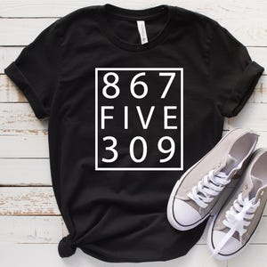 Retro 80's, Funny Music Shirt,Jenny 867-5309,Tommy Tutone,Music Lover Shirt,Music Gift,Retro Gift Shirt,Funny Gift Shirt image 2