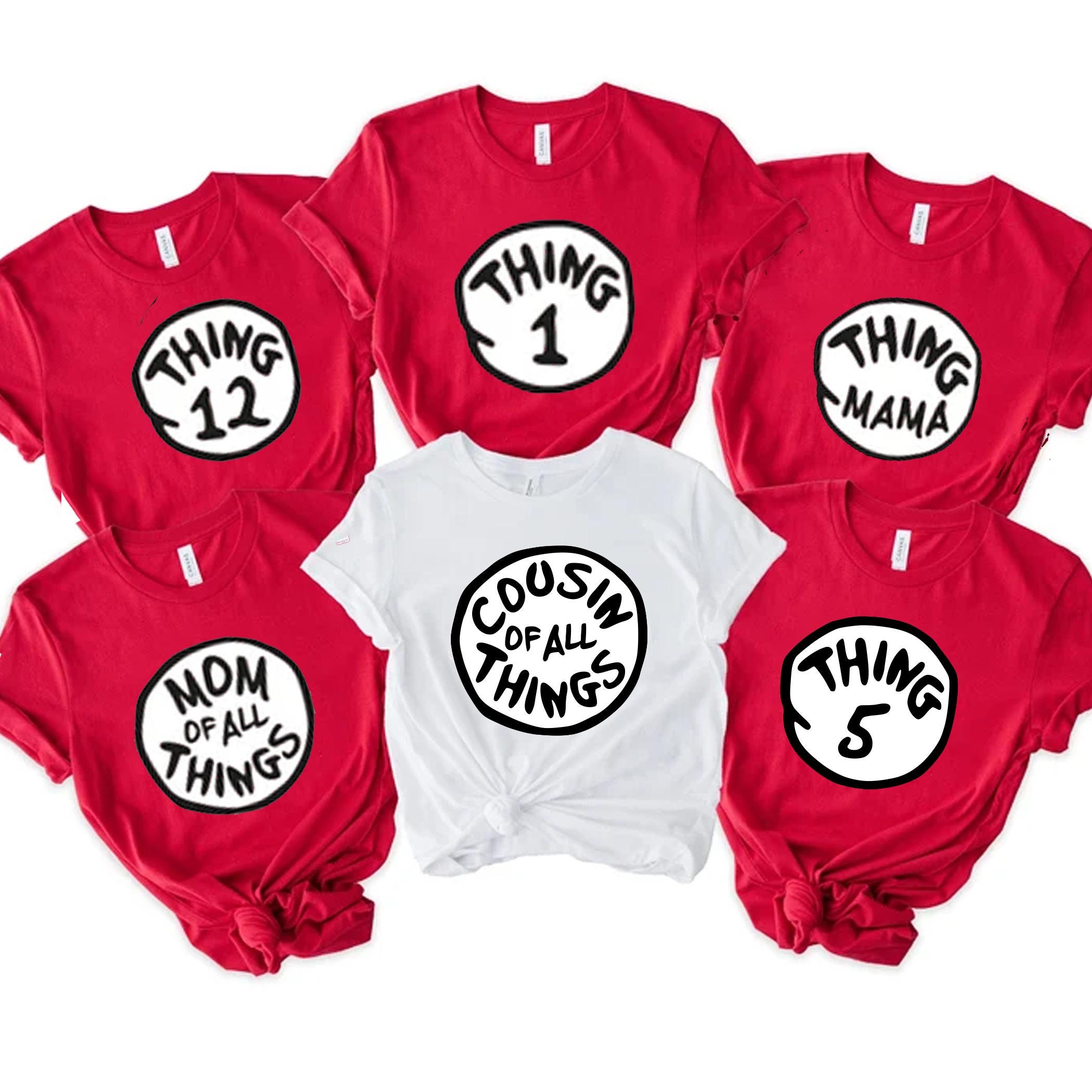 T-shirt Thing One & Thing Two - Journée Mondiale Du Livre, Unisexe, Neuf Avec étiquettes