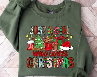 Christmas Lover Sweatshirt, Festive Holiday Graphic Tee