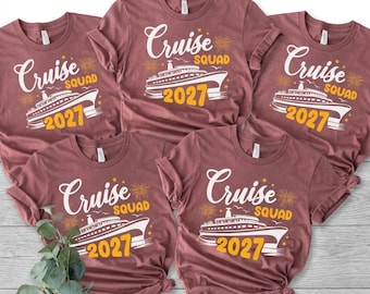 Custom Cruise Squad 2027 Shirt, Cruise Squad Shirt, Custom Cruise Squad Group Shirt for 2027 Season, Custom Family Cruise Shirts, Cruise Tee