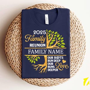 Camiseta personalizada para reunión familiar, árbol genealógico personalizado imagen 7