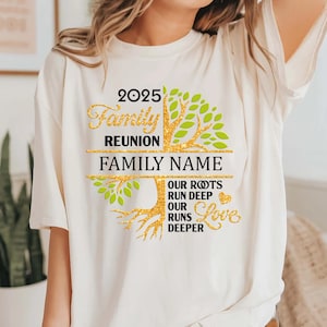 Camiseta personalizada para reunión familiar, árbol genealógico personalizado imagen 5