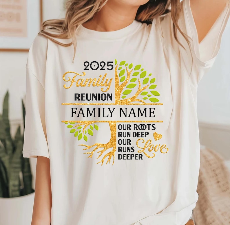 Camiseta personalizada para reunión familiar, árbol genealógico personalizado imagen 5