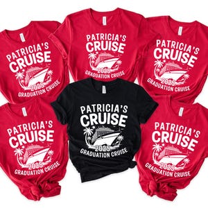 Personalized Graduation Cruise 2025 Shirt, Graduation Cruise Shirt, Graduation Cruise Squad Shirt, Cruise Crew , Grad Cruise Trip 2025
