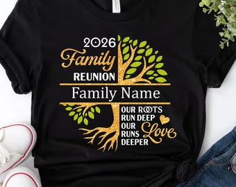 2026 Custom Family Reunion Shirt, Personalized Family Tree