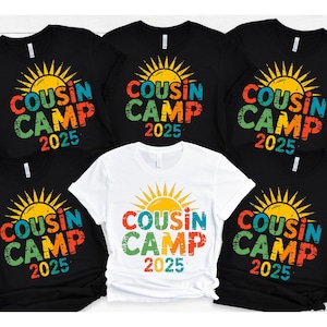 Cousin Camp 2025 Shirt, Cousin Crew 2025 Shirt, Matching Cousin Shirts,Summer Cousin Shirts,Summer Family Reunion