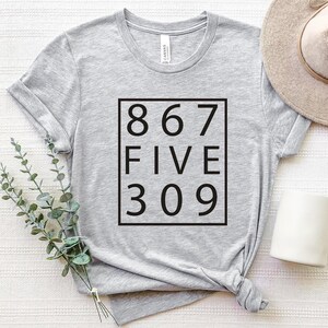 Retro 80's, Funny Music Shirt,Jenny 867-5309,Tommy Tutone,Music Lover Shirt,Music Gift,Retro Gift Shirt,Funny Gift Shirt image 3