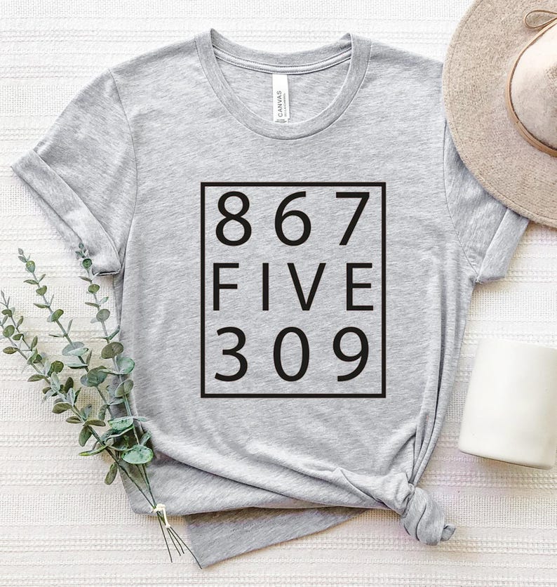 Retro 80's, Funny Music Shirt,Jenny 867-5309,Tommy Tutone,Music Lover Shirt,Music Gift,Retro Gift Shirt,Funny Gift Shirt image 3