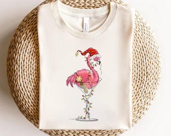 Flamingo Christmas Shirt Funny Holiday Shirt, Animal Lover Christmas Gift