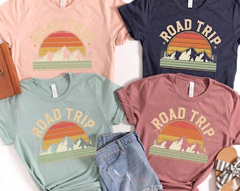Roadtrip-shirt, roadtrip 2025, shirt familie roadtrip, meisjes roadtrip, reisshirt, avontuur shirt, T-shirt familie vakantie, reiscadeau
