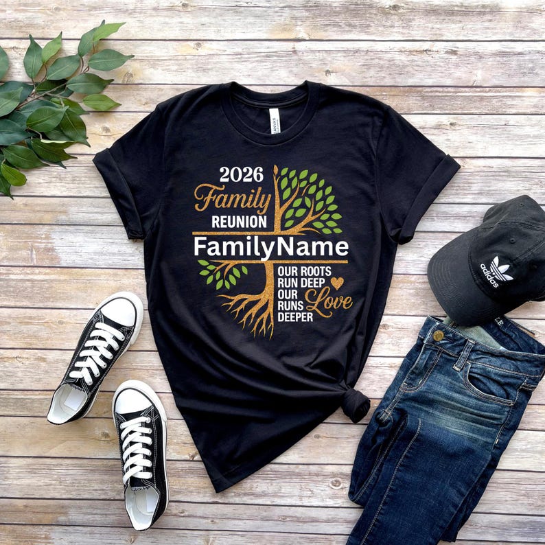 Camiseta personalizada para reunión familiar, árbol genealógico personalizado imagen 1