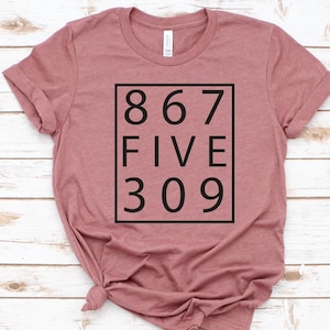 Retro 80's, Funny Music Shirt,Jenny 867-5309,Tommy Tutone,Music Lover Shirt,Music Gift,Retro Gift Shirt,Funny Gift Shirt image 1