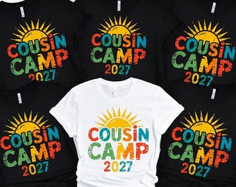 Cousin Camp 2027 Shirt, Cousin Crew 2027 Shirt, Matching Cousin Shirts,Summer Cousin Shirts,Summer Family Reunion