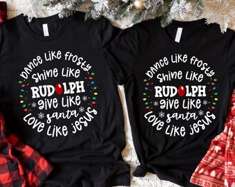 Dance Like Frosty Christmas Shirt, Holiday Graphic Tee