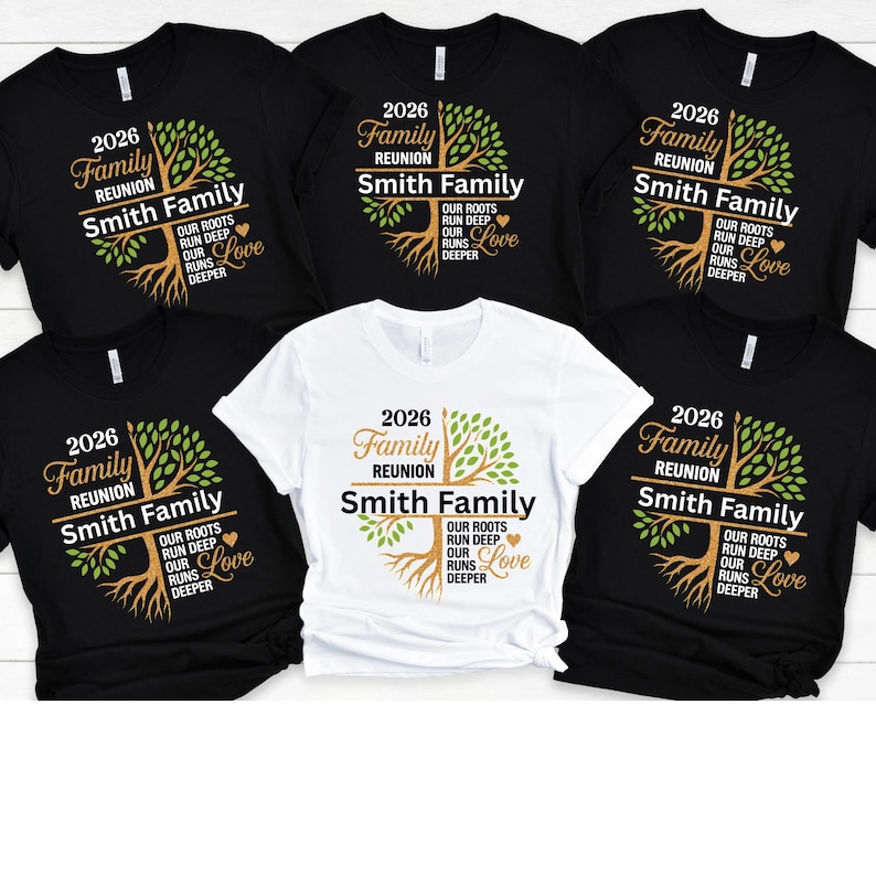 Camiseta personalizada para reunión familiar, árbol genealógico personalizado imagen 3