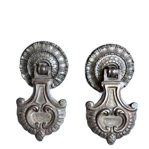 Vintage Drop Bail Drawer Pulls: Furniture Restoration Hardware (Set of 2)