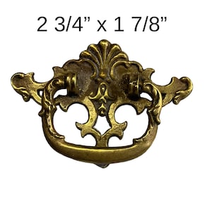 Vintage Brass Drop Drawer Pulls: MCM Restoration Hardware